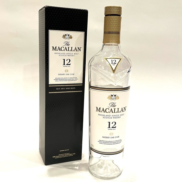 Macallan Highland Single Malt Scotch Whisky 12 Year Sherry Oak Cask Empty Bottle - Picture 3 of 3